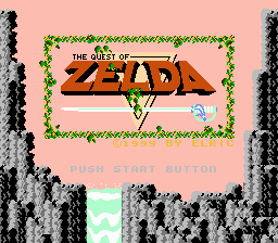 The Quest of Zelda Title Screen